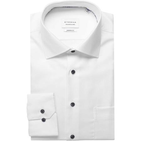 ETERNA Overhemd wit, Gestructureerd