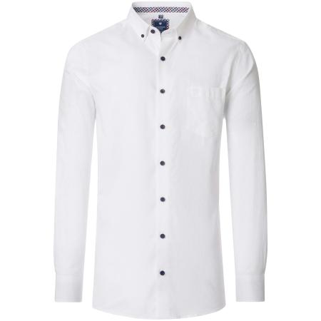Redmond Casual Overhemd wit, Effen