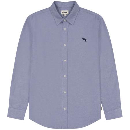 Wrangler WRANGLER Overhemd LS SHIRT blauw gemêleerd