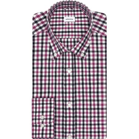 Seidensticker Flanellen Overhemd rood/blauw, Ruit