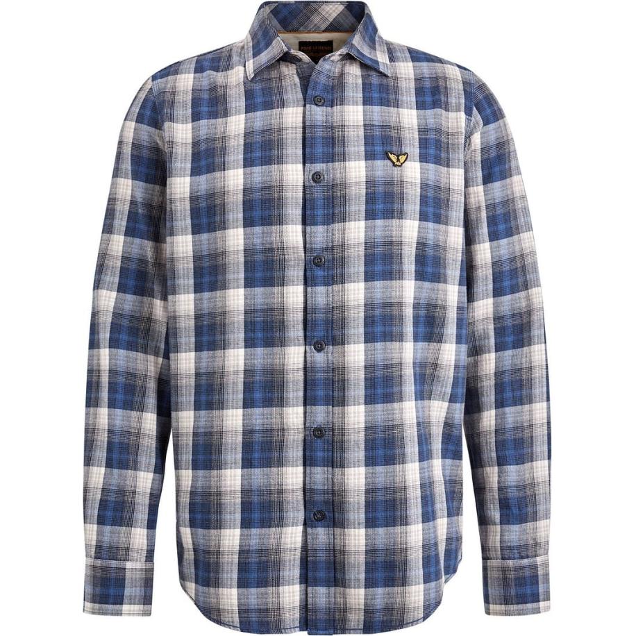 PME Legend Overhemd Ruiten Blauw Blauw