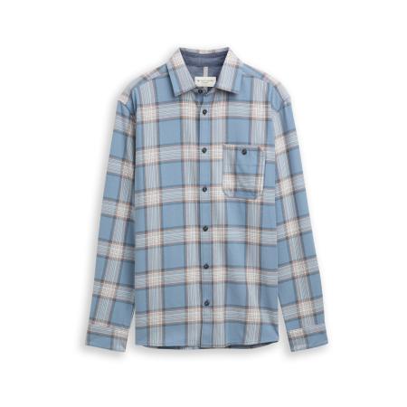 Tom Tailor TOM TAILOR Overhemd ecru / duifblauw / lichtblauw / lichtbruin