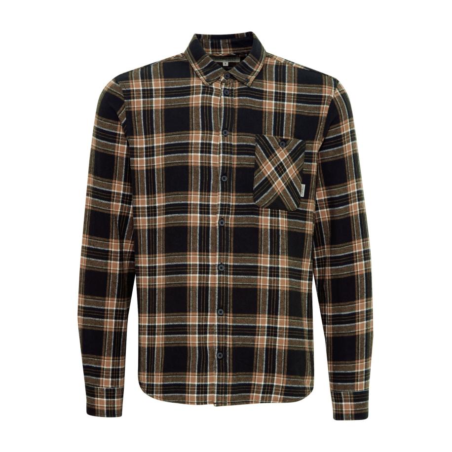 11 Project 11 Project Overhemd Hans geel / zwart / wit -