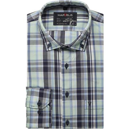 Marvelis Casual Overhemd groen, Ruit