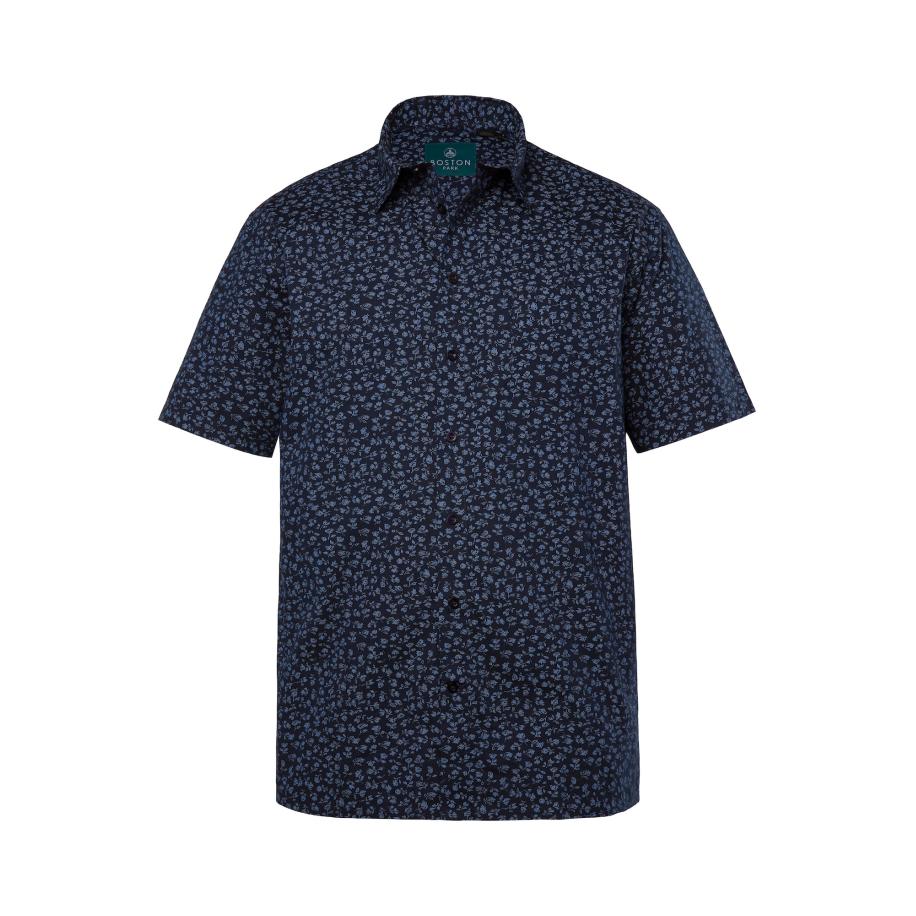 Boston Park Boston Park Overhemd navy / lichtblauw -
