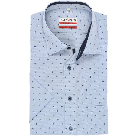 Marvelis Overhemd Korte mouw blauw/navy
