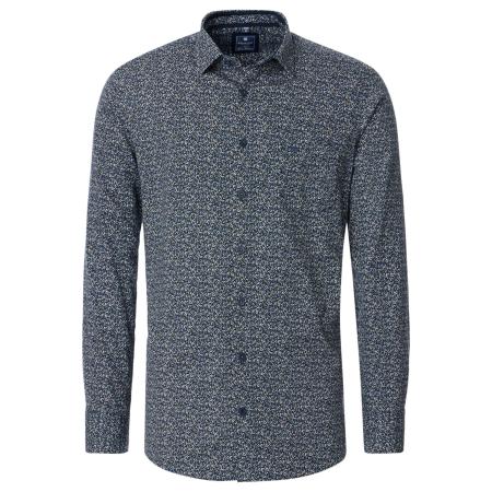 Redmond Casual Overhemd bruin, Bedrukt