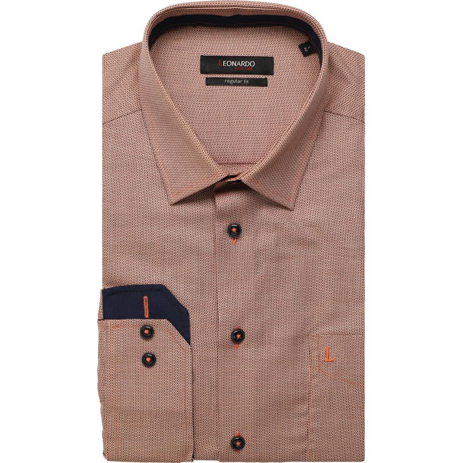 Leonardo by Jupiter Overhemd rood, Gestructureerd Rood