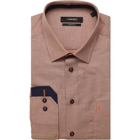 Leonardo by Jupiter Overhemd rood, Gestructureerd