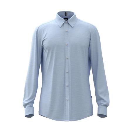BOSS Overhemd lichtblauw, Effen