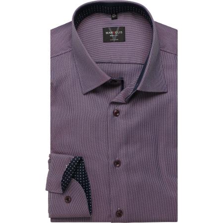 Marvelis Overhemd paars, Faux-uni