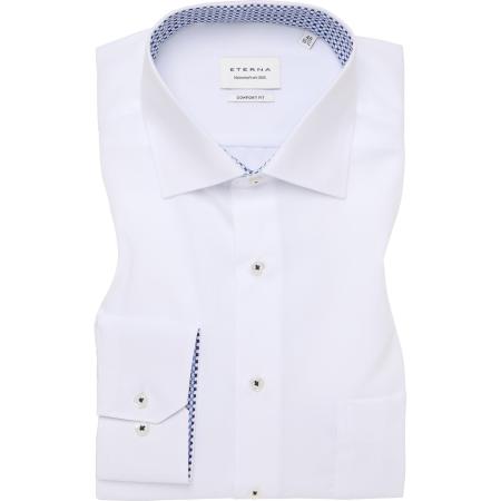 ETERNA Overhemd wit, Effen