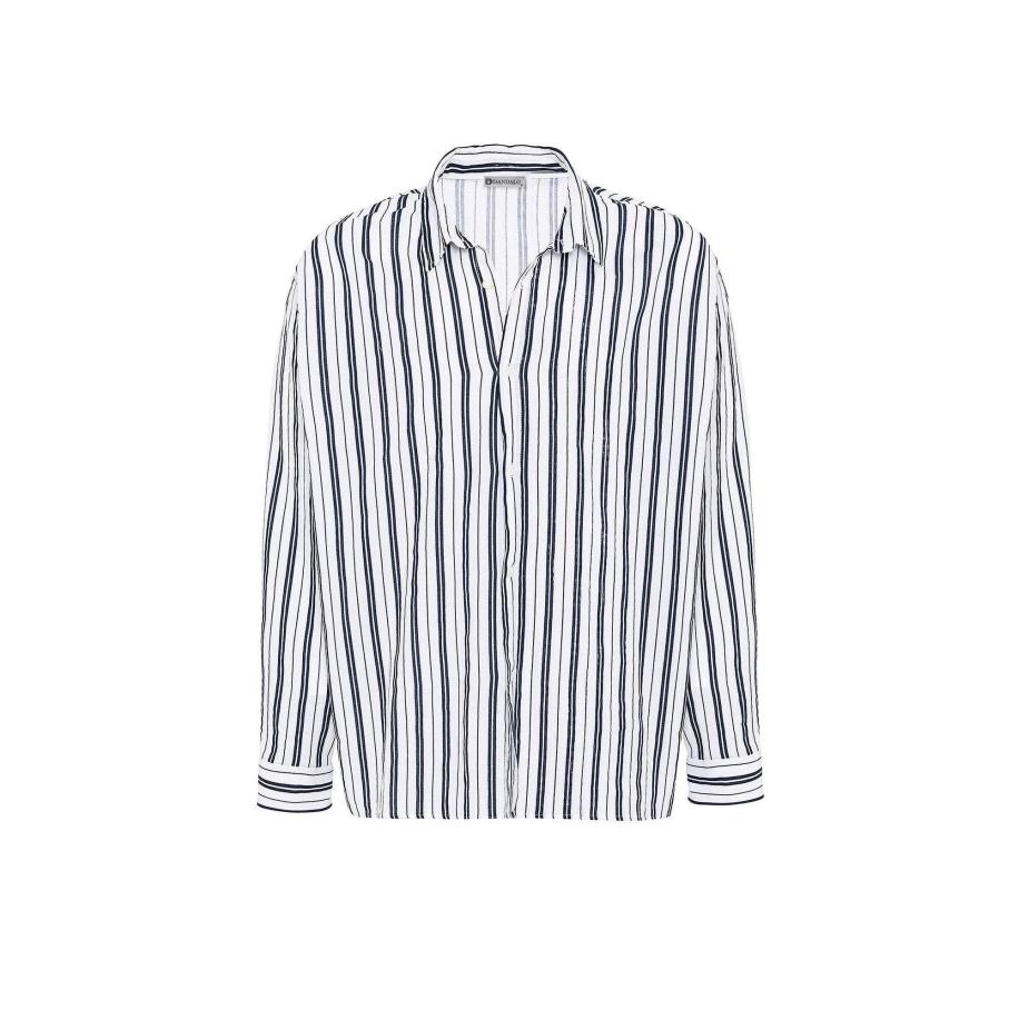 Dandalo Dandalo Overhemd navy / wit -