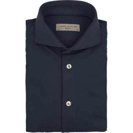 John Miller Overhemd Hyperstretch Navy