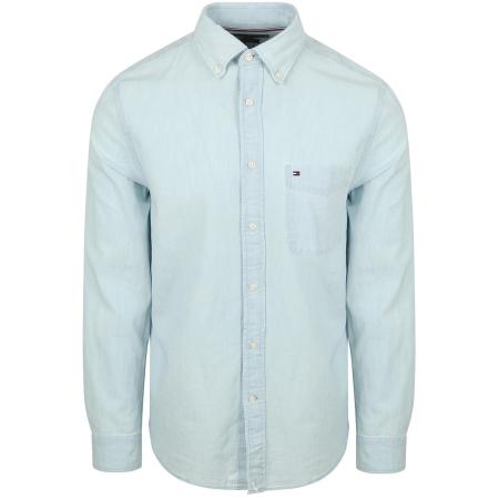 Tommy Hilfiger Chambray Overhemd Lichtblauw