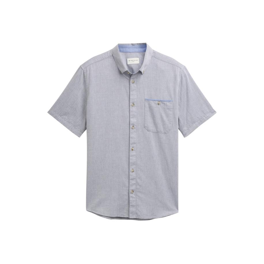 Tom Tailor TOM TAILOR Overhemd navy / wit -