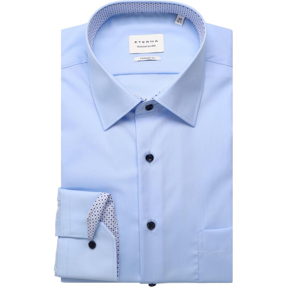 ETERNA Overhemd Extra kort (ML5) lichtblauw Blauw