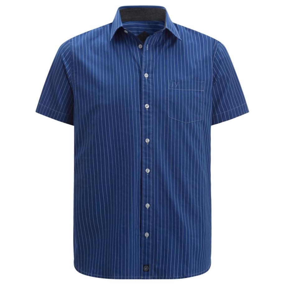 jan vanderstorm Jan Vanderstorm Overhemd Perttu blauw / wit -