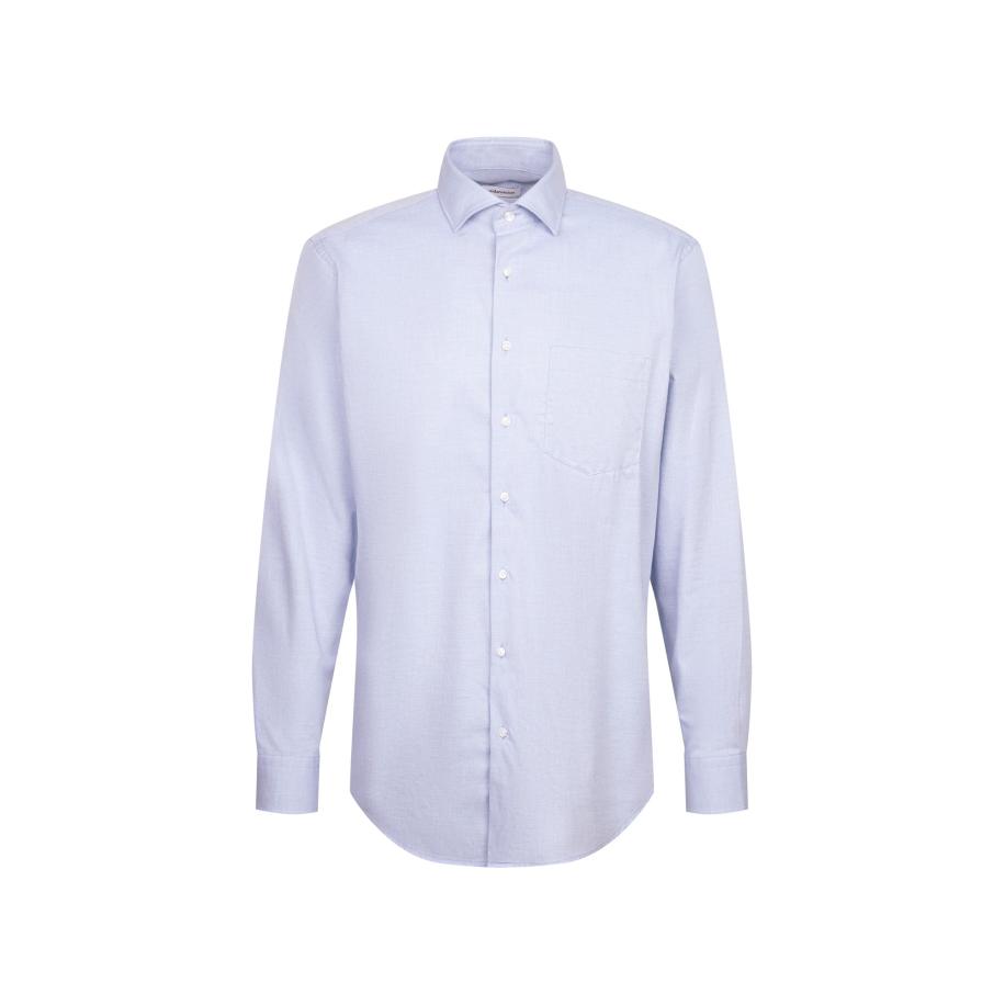 Seidensticker SEIDENSTICKER Zakelijk overhemd Schwarze Rose blauw gemêleerd -