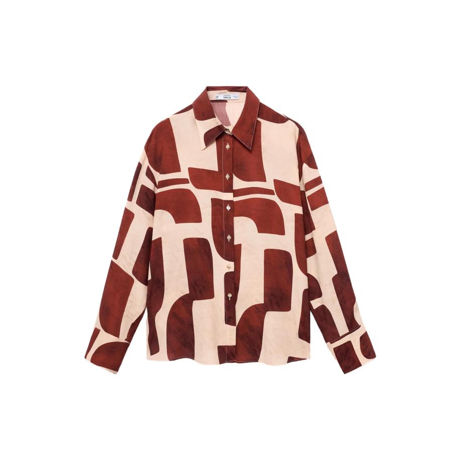 Mango MANGO Blouse PARISI beige / bruin -