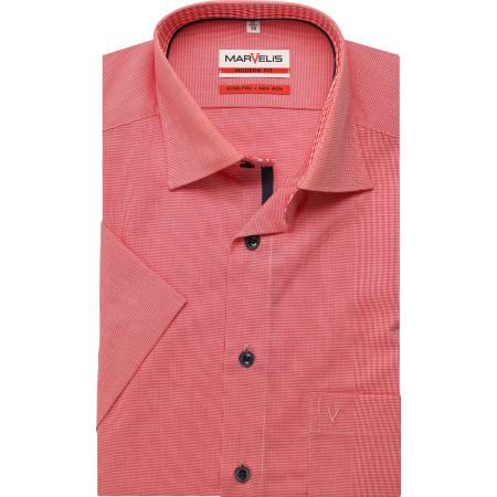 Marvelis Overhemd Korte mouw rood