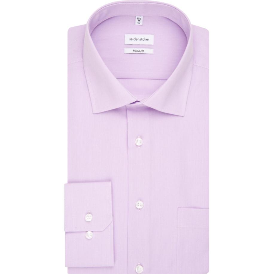 Seidensticker Overhemd lila, Effen Paars