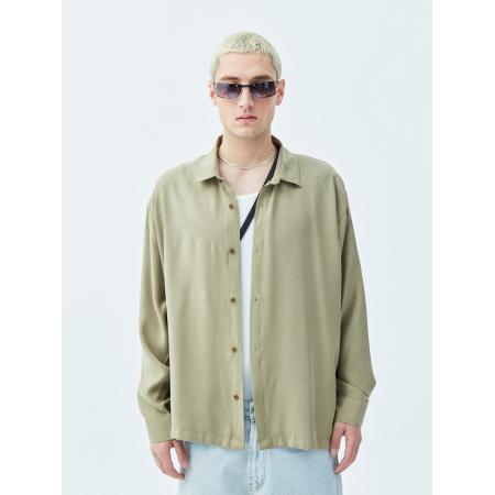VAMOS CLO Overhemd olijfgroen