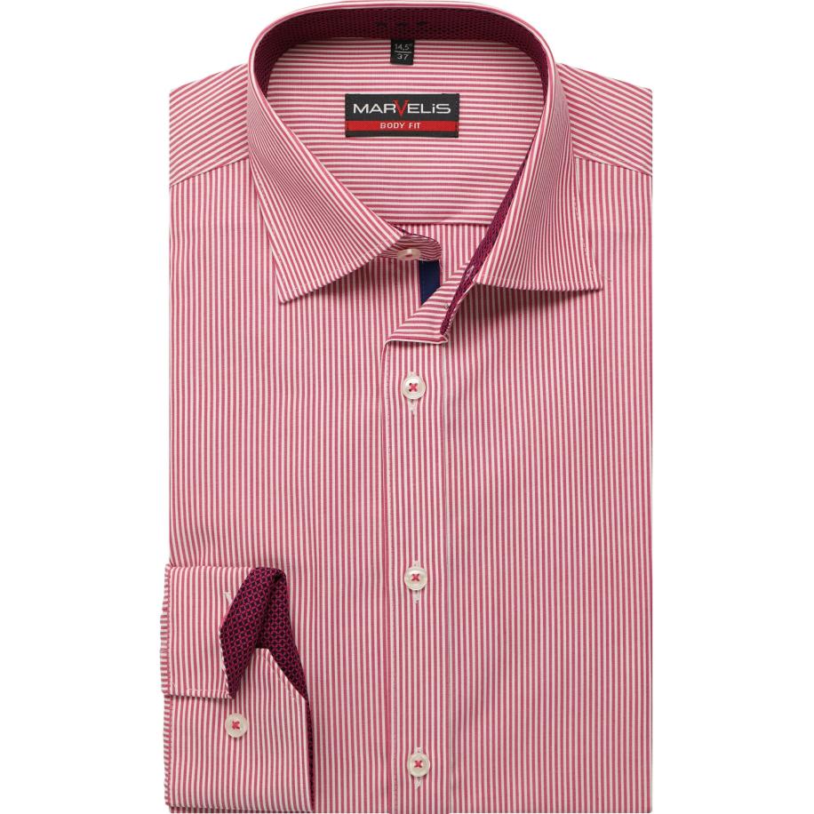 Marvelis Overhemd roze, Gestreept Roze