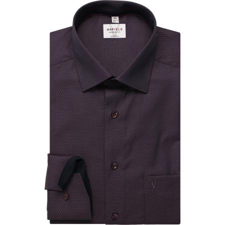 Marvelis Overhemd paars, Faux-uni