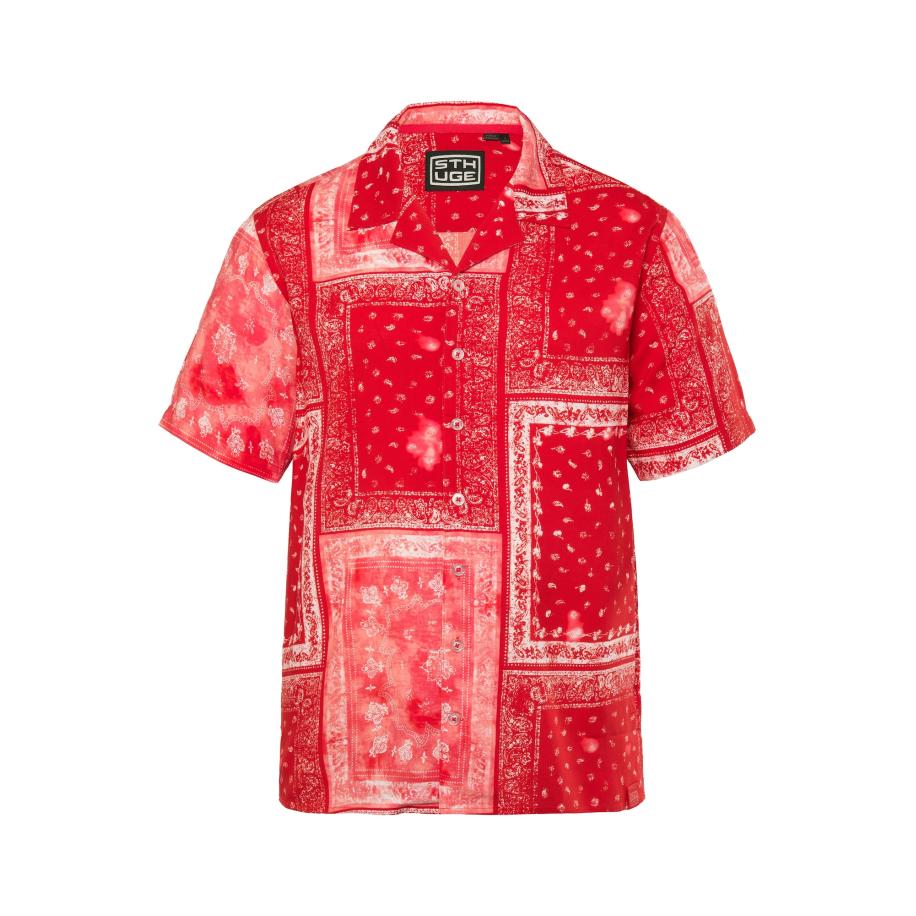 STHUGE STHUGE Overhemd rood / wit -