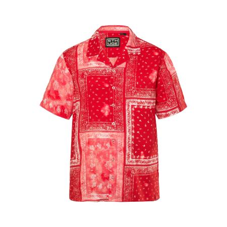 STHUGE STHUGE Overhemd rood / wit