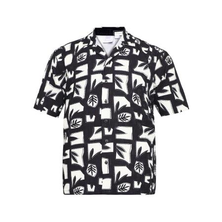 Campus Sutra Overhemd Tamika zwart / wit