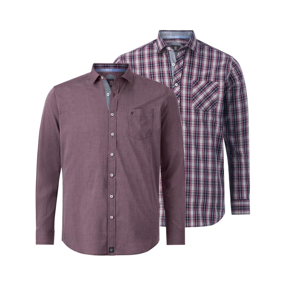 jan vanderstorm Jan Vanderstorm Overhemd Julian rood -