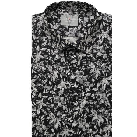 Marvelis Overhemd Korte mouw zwart