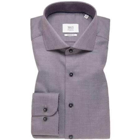 ETERNA 1863 Overhemd, Gestructureerd