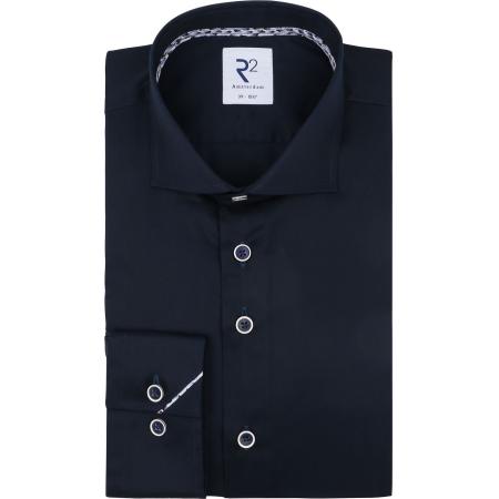 R2 Overhemd Twill Navy
