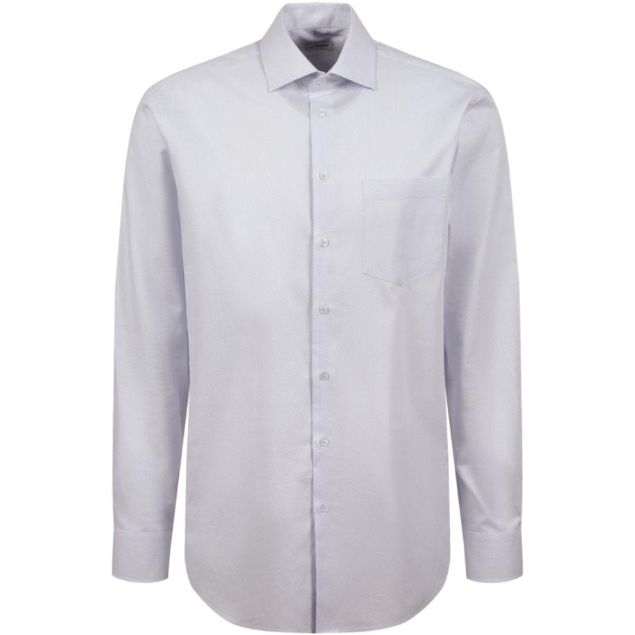 Seidensticker Overhemd lichtblauw, Bedrukt Blauw