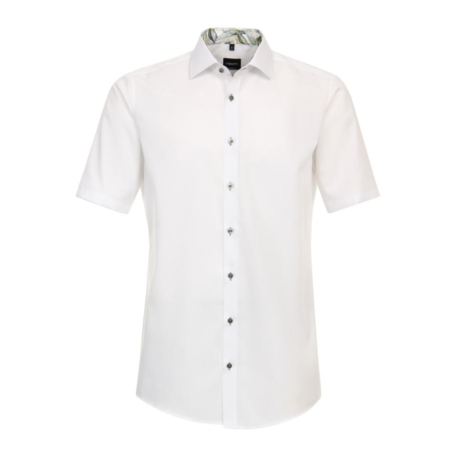 Venti Overhemd Korte mouw wit Wit