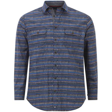 jan vanderstorm Jan Vanderstorm Overhemd Haljorn blauw / navy / grijs / rood