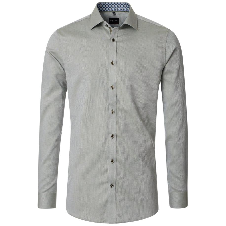 Venti Overhemd groen, Faux-uni Groen