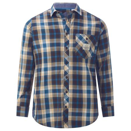 jan vanderstorm Jan Vanderstorm Overhemd Norlund beige / blauw / grijs