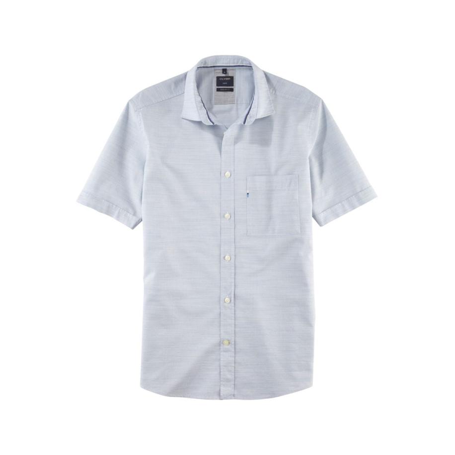 OLYMP Casual Overhemd Korte mouw blauw Blauw