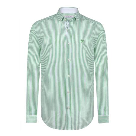 Felix Hardy Felix Hardy Overhemd groen / wit