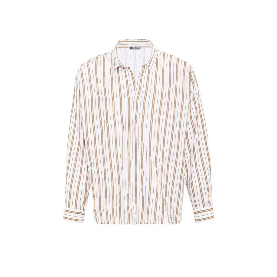 Dandalo Dandalo Overhemd beige / wit -