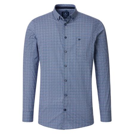 Redmond Casual Overhemd blauw, Bedrukt