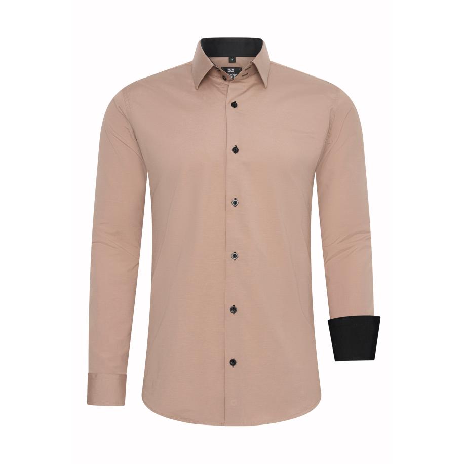 Rusty Neal Rusty Neal Overhemd beige -