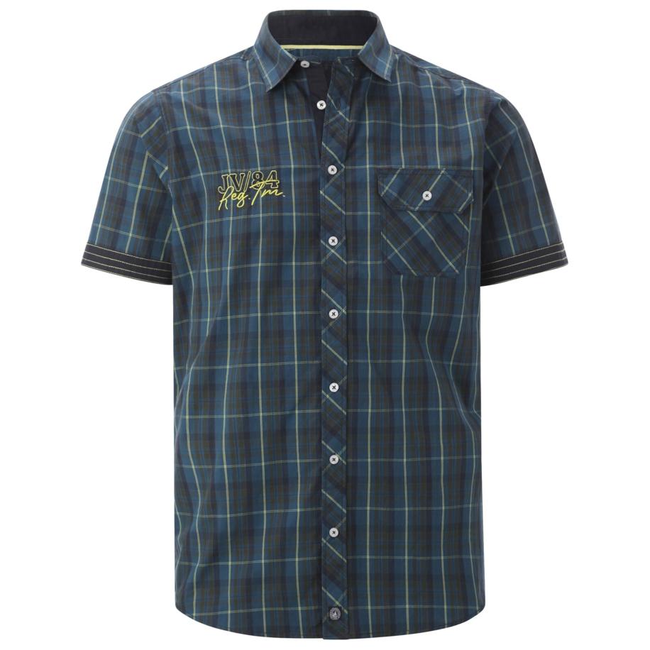 jan vanderstorm Jan Vanderstorm Overhemd Emyls bruin / geel / petrol -