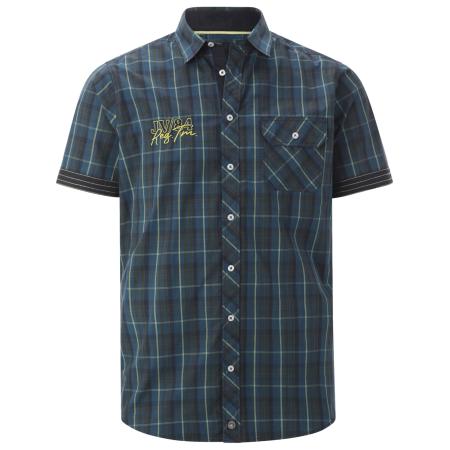 jan vanderstorm Jan Vanderstorm Overhemd Emyls bruin / geel / petrol