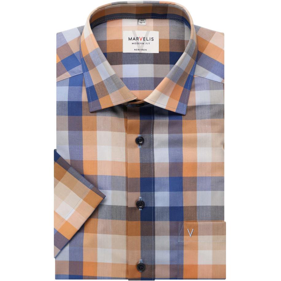 Marvelis Overhemd Korte mouw beige Bruin