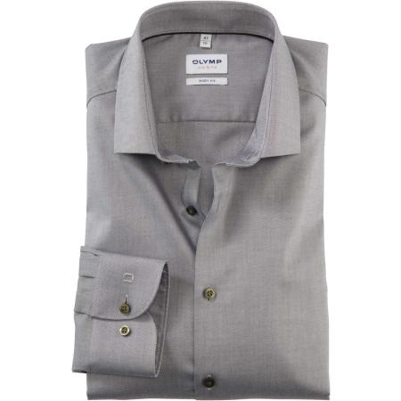 OLYMP Level Five Overhemd olijf, Effen